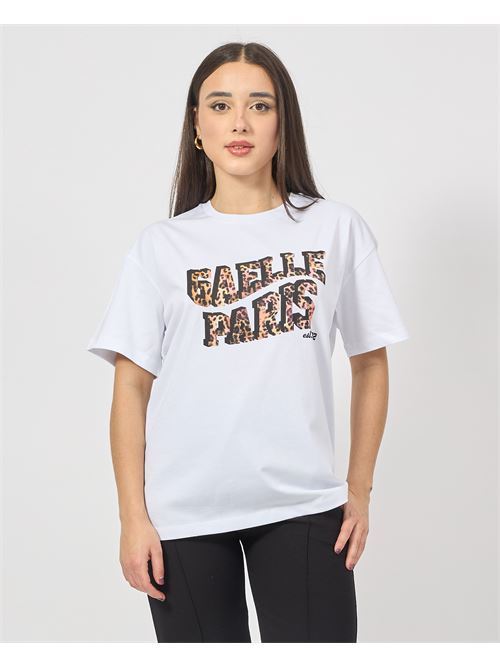 T-shirt ras du cou Gaelle Paris avec imprimé sur le devant GAELLE PARIS | GAABW04530BI01